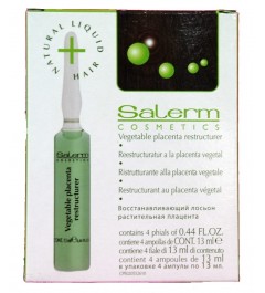 Tratamiento ampollas reestrucuturadora  de Placenta Vegetal 4 x 13ml Salerm