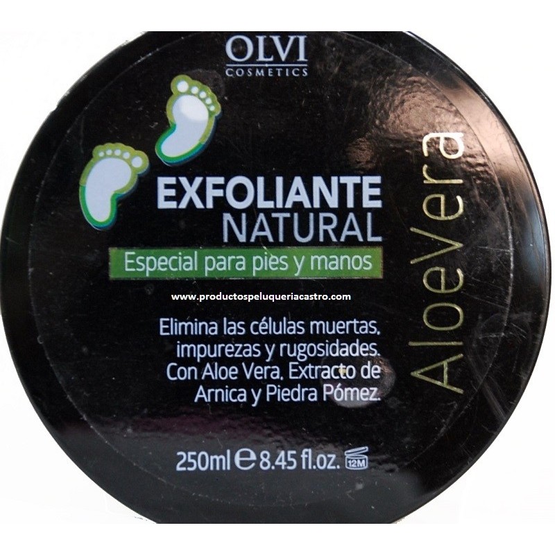 Exfoliante natural para pies y manos 250 ml Olvi